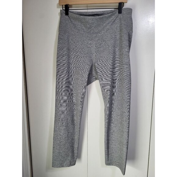 Old Navy Active Go Dry Leggings Heathered Gray Cropped XL Tall Yoga Athleisure - Picture 7 of 8
